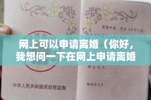 网上可以申请离婚（你好，我想问一下在网上申请离婚是不是不用本人去）