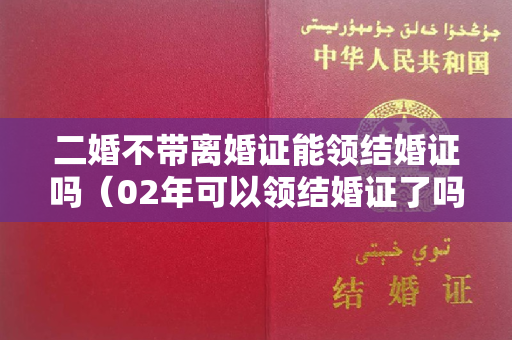 二婚不带离婚证能领结婚证吗（02年可以领结婚证了吗）