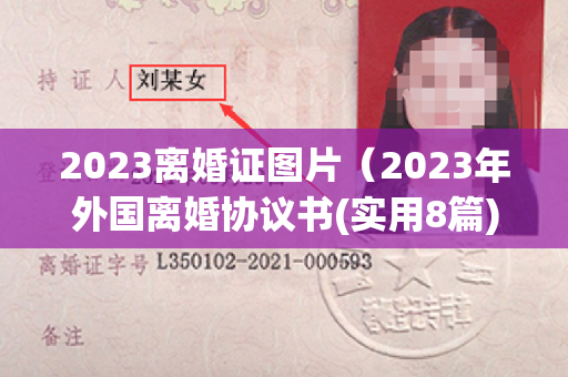2023离婚证图片（2023年外国离婚协议书(实用8篇)