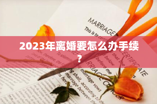 2023年离婚要怎么办手续？